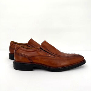 ECCO Mens Leather Slip On Dress Shoes Brown Shock Point EU 40 US 7.5